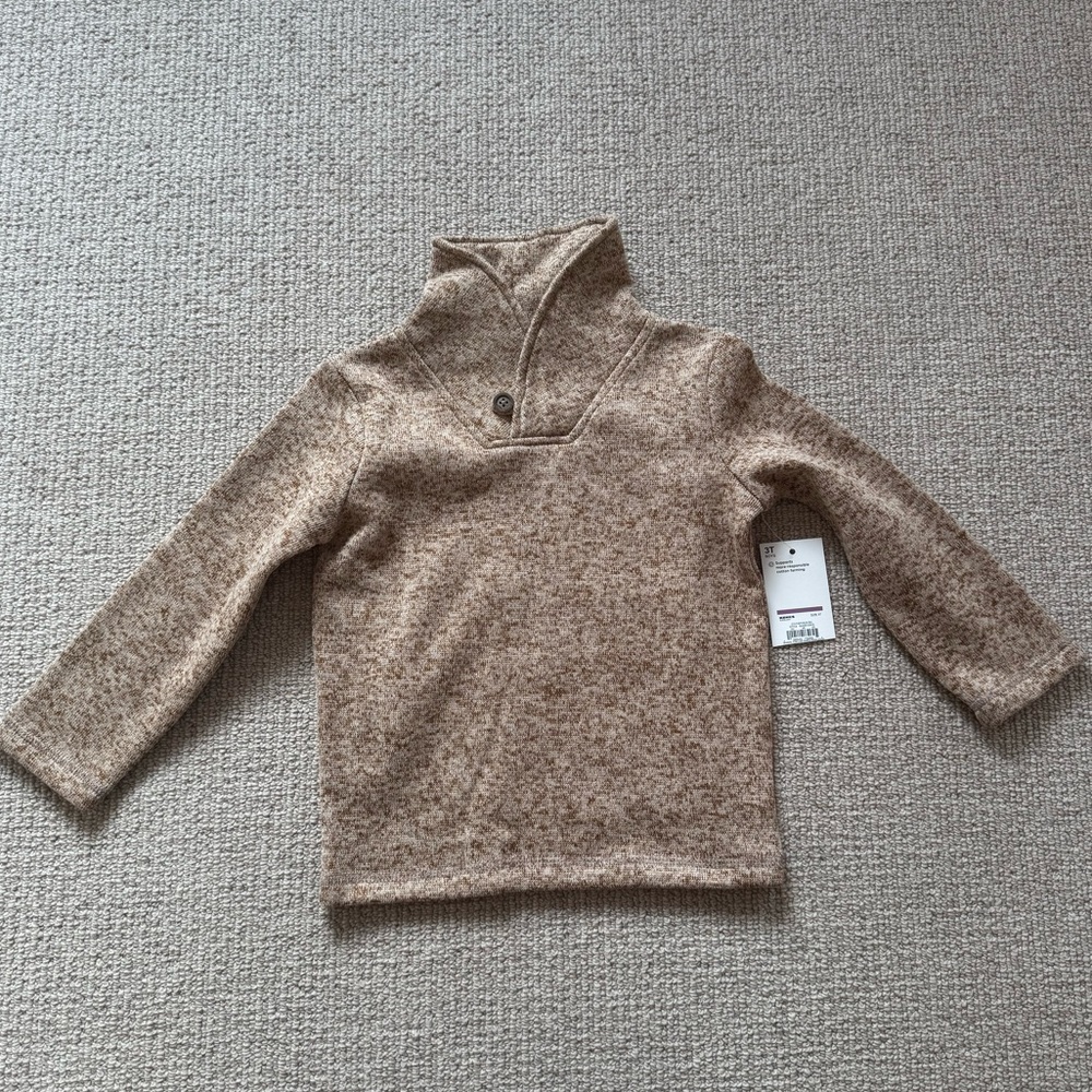 Jumping Beans Tan Shawl Collar Sweater